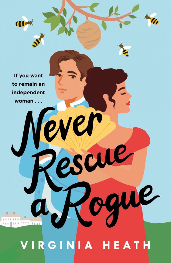 Never Rescue a Rogue Virginia Heath Cover The Merriwell Sisters